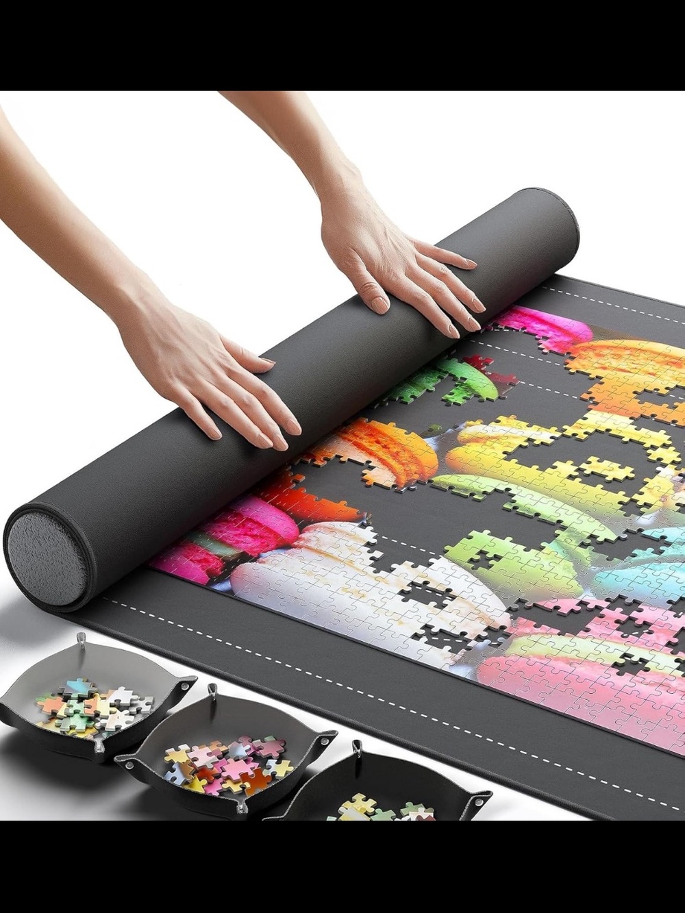 Newverest Roll-Up Jigsaw Puzzle Mat Saver Pad Up to 1500 Pcs NIB Brand New